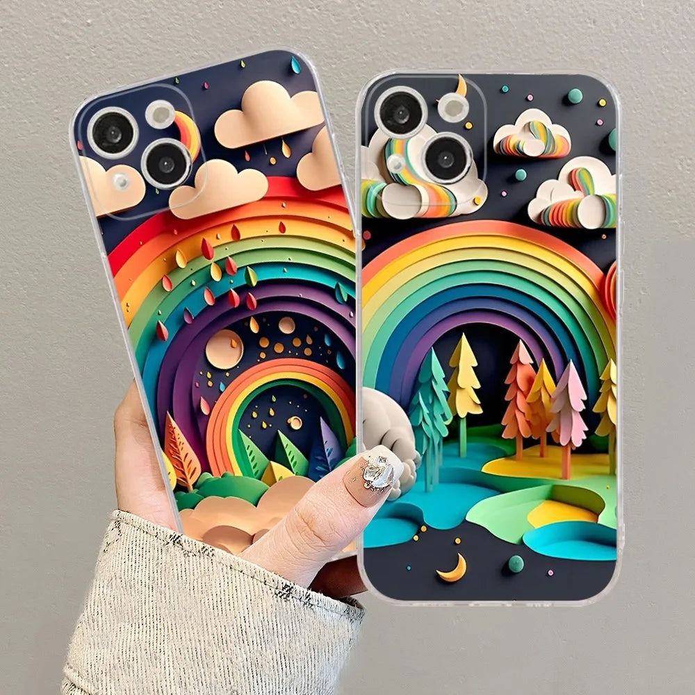 iPhone Mountain Forest Soft Silicone Cover