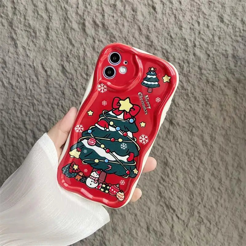 Xiaomi Redmi 3D Santa Claus Elk Christmas Tree  Back Cover