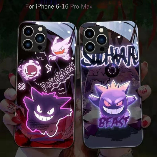iPhone Anime Gengar LED Flash Phone Case Cover