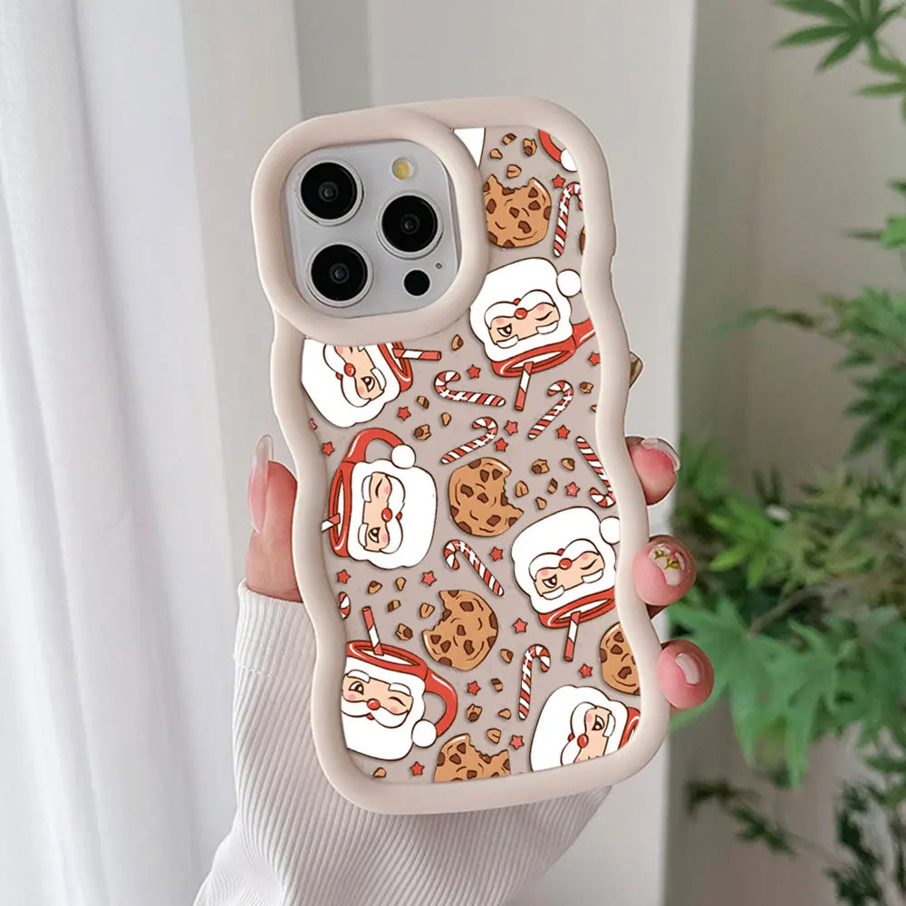 iPhone Christmas Tree Pattern Silicone Back Cover