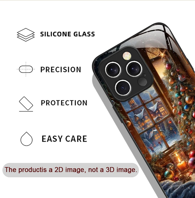 iPhone Snowy Town Scenery Creative Phone Case