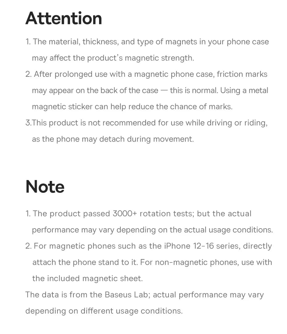 Baseus Ultra Thin Magnetic Ring Stand 360° Rotation 180°