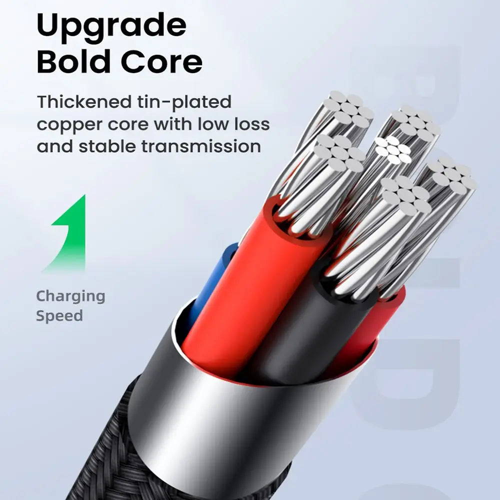 Mobile Phone USB C to USB Type C Cable PD 100W Fast Charging Line Quick Charge 4.0 Right Angle Wire 90 Degree Data 0.5m/1m/2m