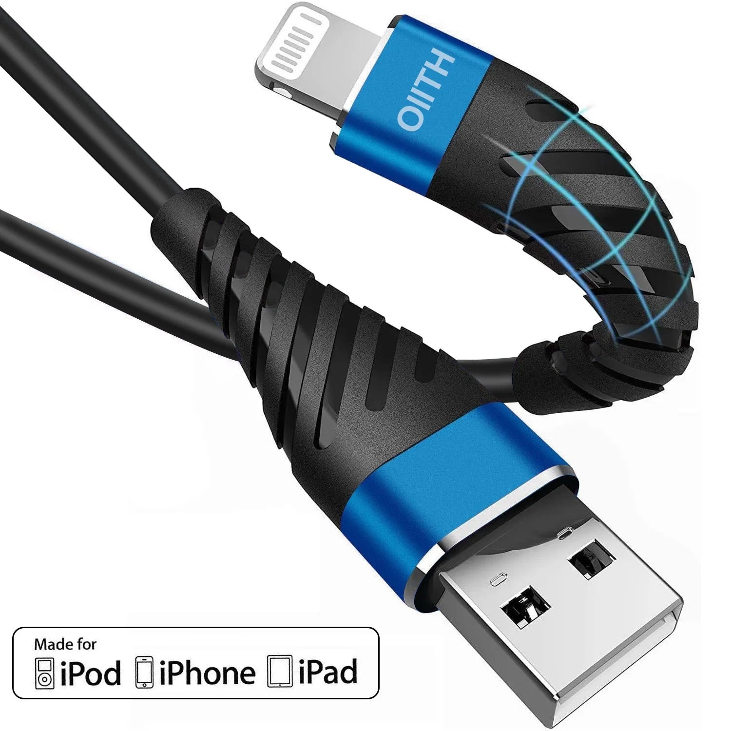 3A Fast Charging USB Cable For iPhone 11 12 13 14 Pro X XS Max 6 7 8 Plus SE iPad Cord Mobile Phone Charger Data Wire 2m 6FT
