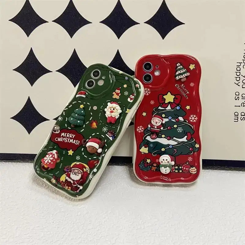 Xiaomi Redmi 3D Santa Claus Elk Christmas Tree  Back Cover
