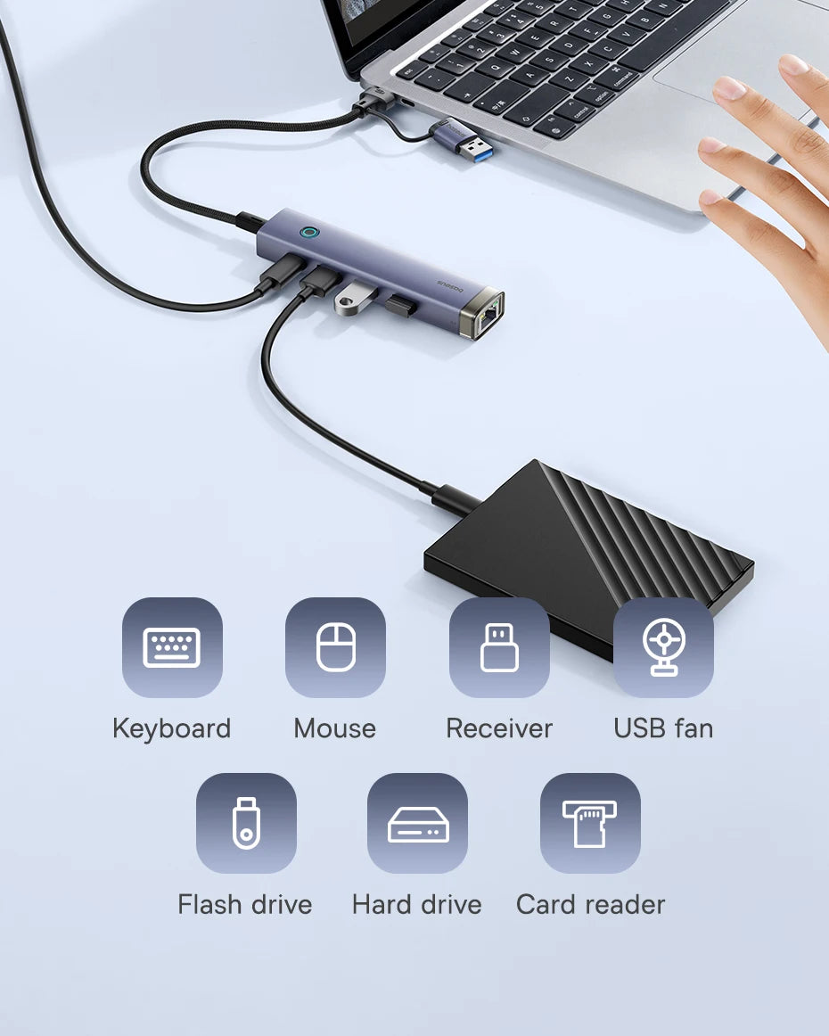 Baseus USB Hub Type-C USB-A Adapter