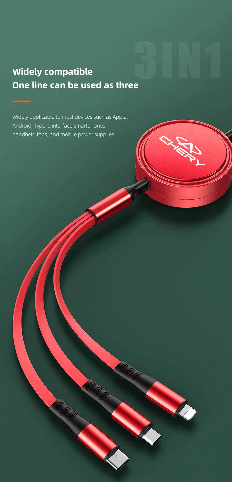 Car fast charging mobile phone charging cable suitable for Chery Omoda Tiggo 7 Pro 4 3 Fulwin 2 Arrizo 6 QQ 5x X1 5 8 T11 3 5 Gx