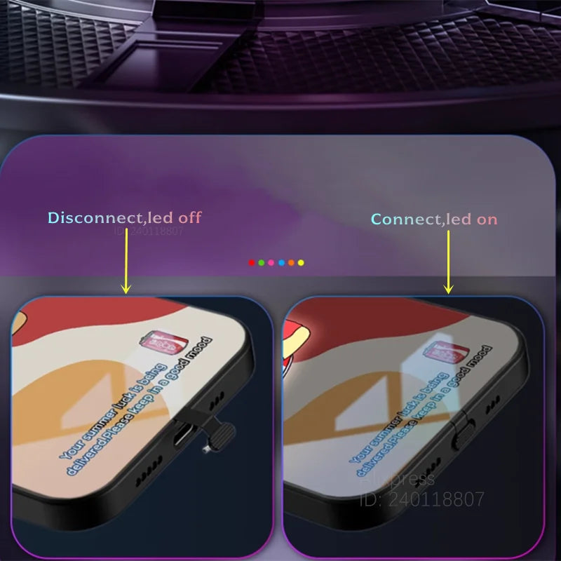 iPhone Crayon ShinChan LED Flash Back Cover