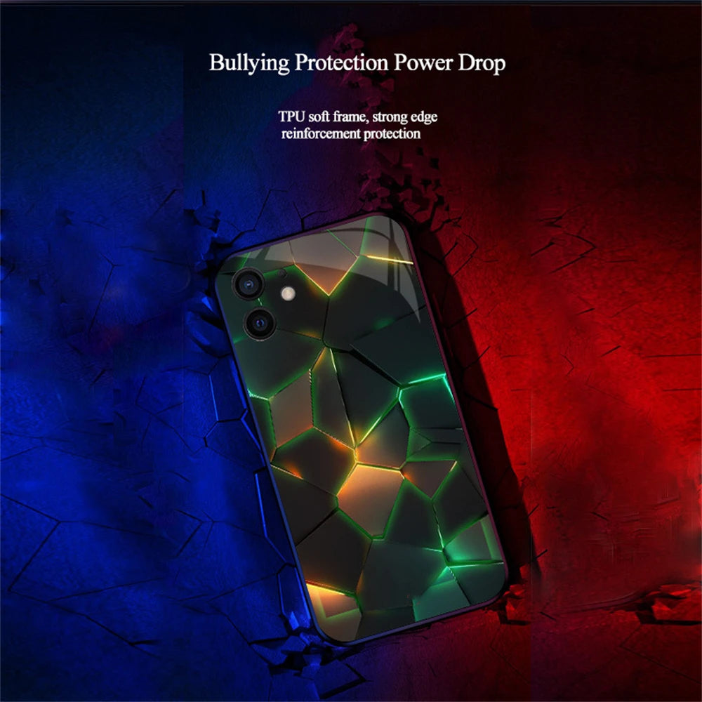 iPhone Voice-activated Luminous Phone Case LED Light Up Protective Back Cover