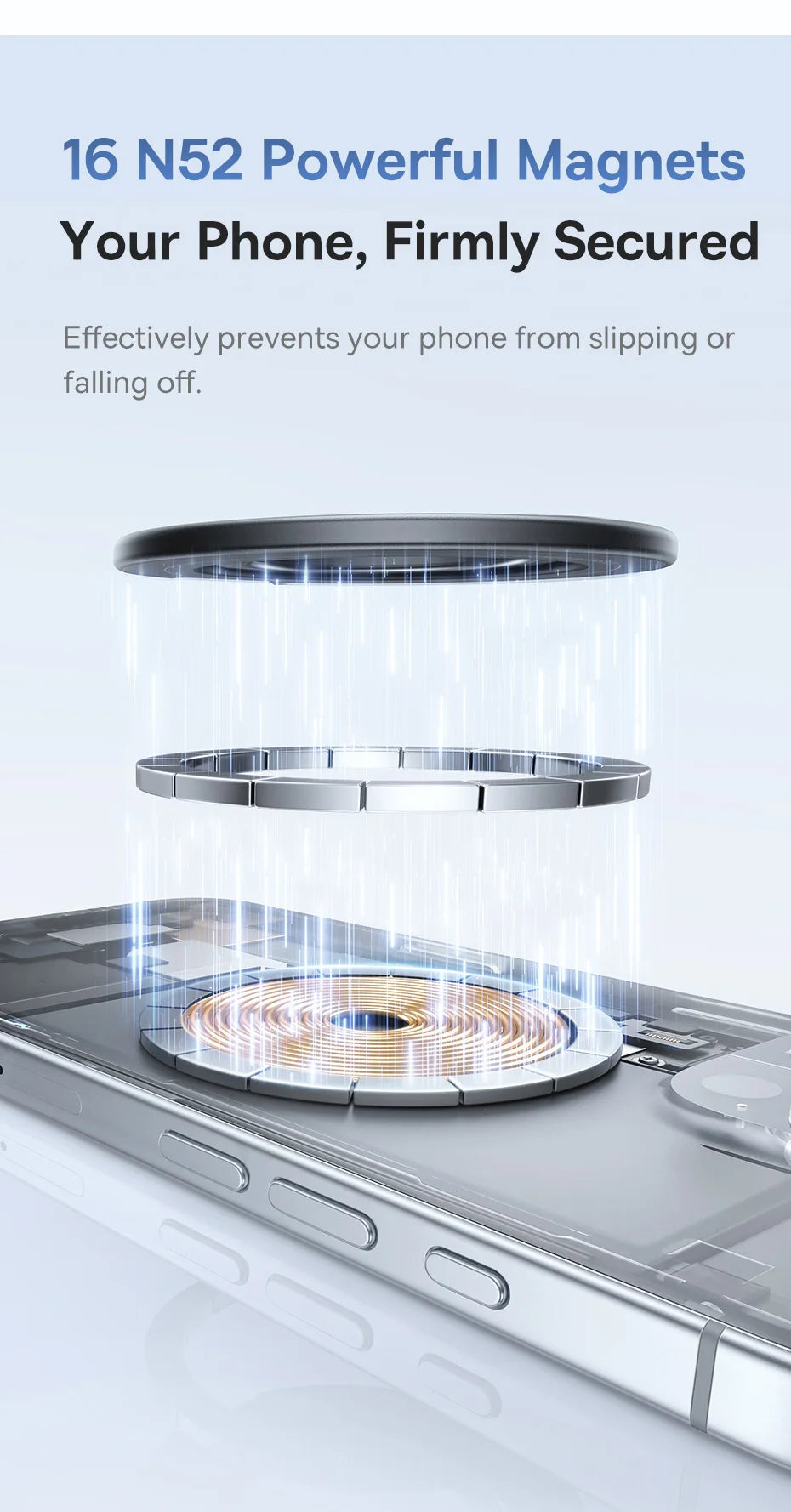 Baseus Ultra Thin Magnetic Ring Stand 360° Rotation 180°