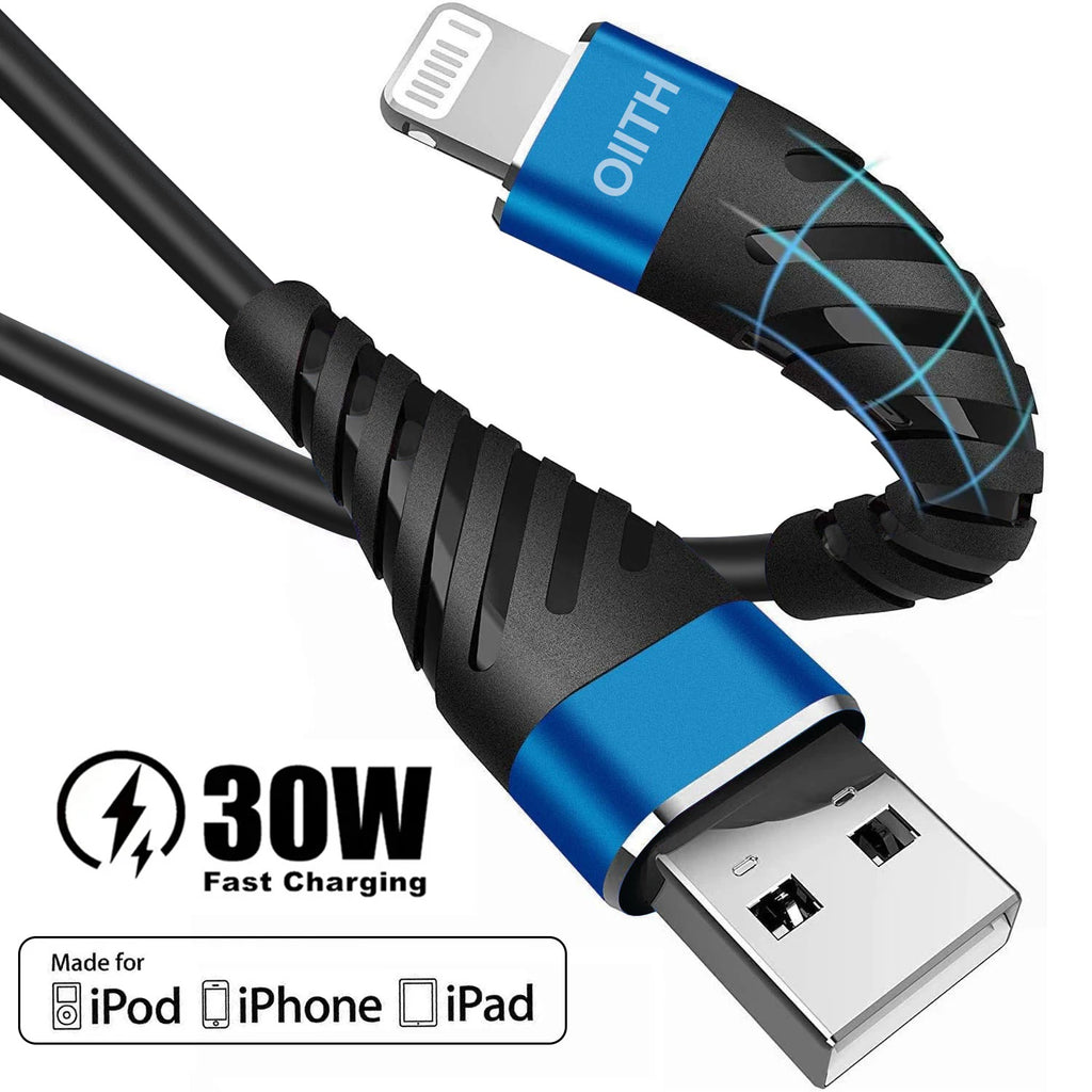 3A Fast Charging USB Cable For iPhone 11 12 13 14 Pro X XS Max 6 7 8 Plus SE iPad Cord Mobile Phone Charger Data Wire 2m 6FT