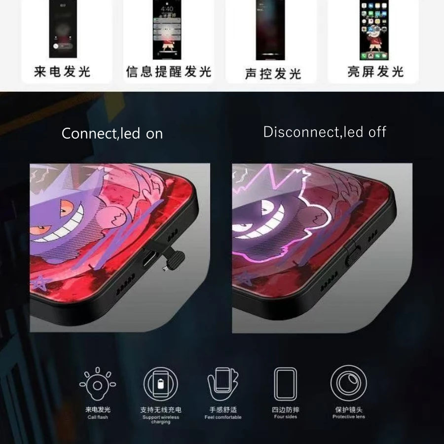 Samsung Anime Gengar LED Flash Phone Case