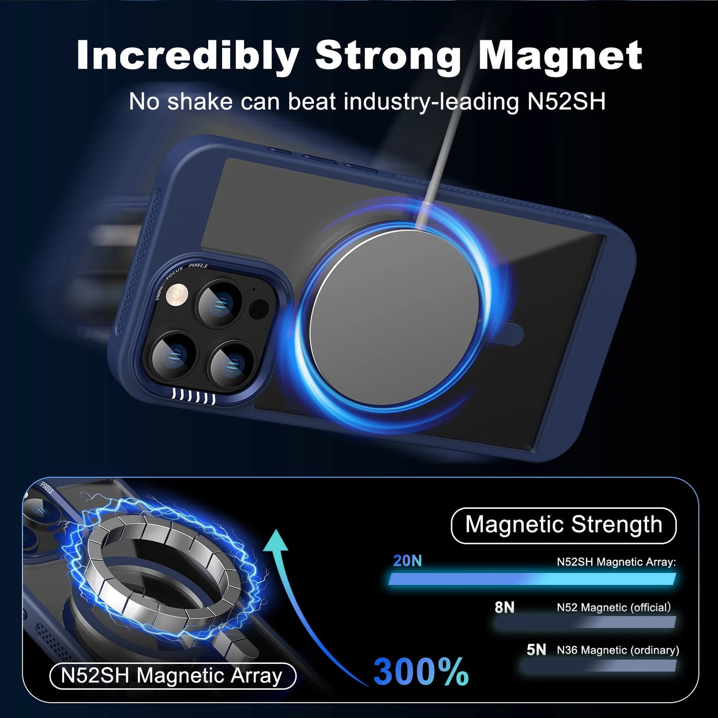 iPhone Magnetic Metal Frame Bumper Protection