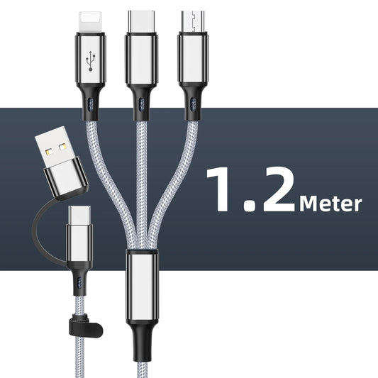 3 in 1 Charging Type C Cable Multi USB Port