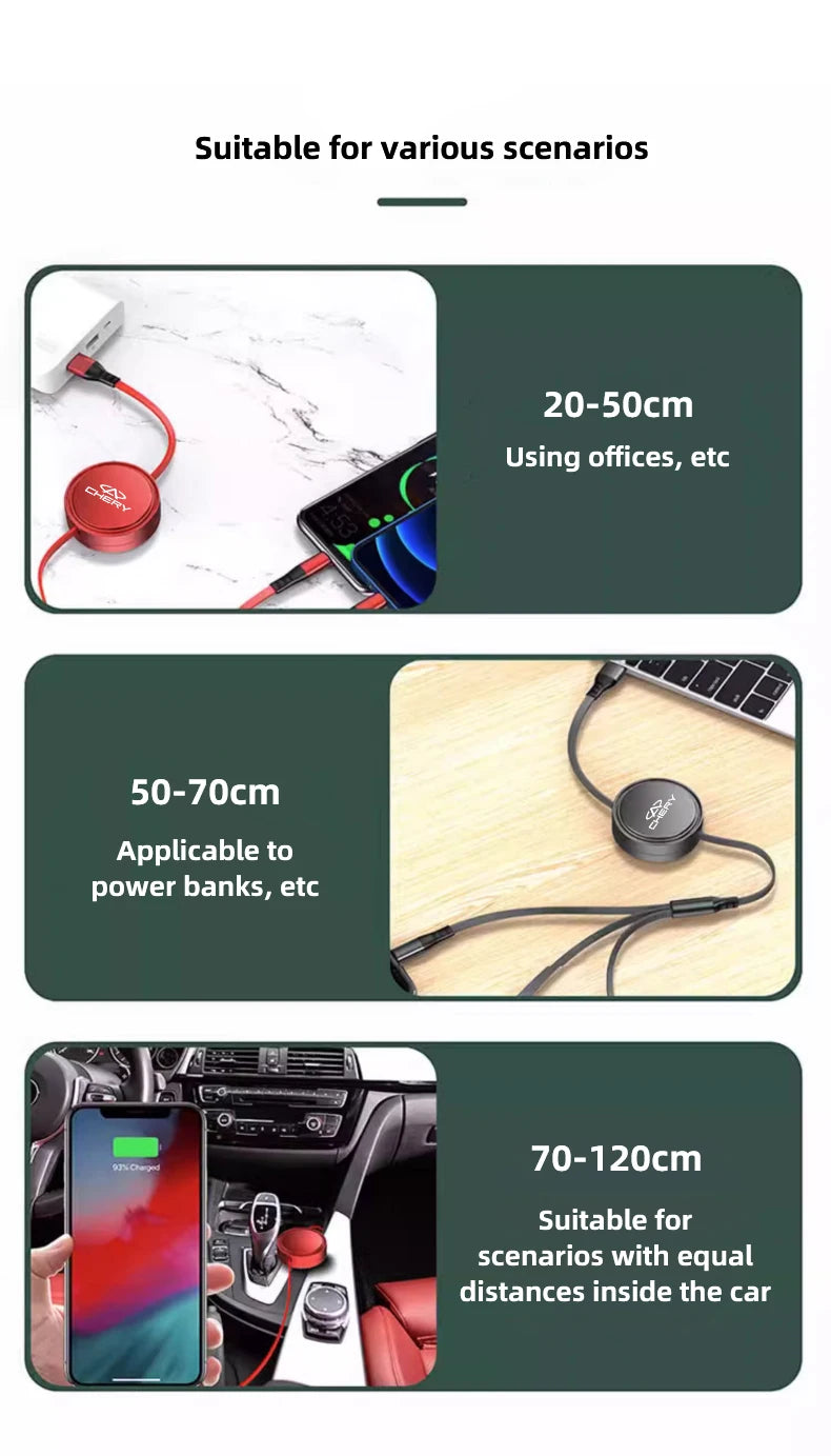 Car fast charging cable