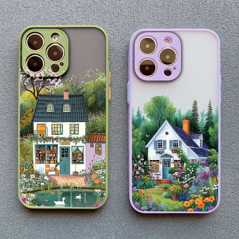 iPhone Forest Tree Bookstore Phone Covers