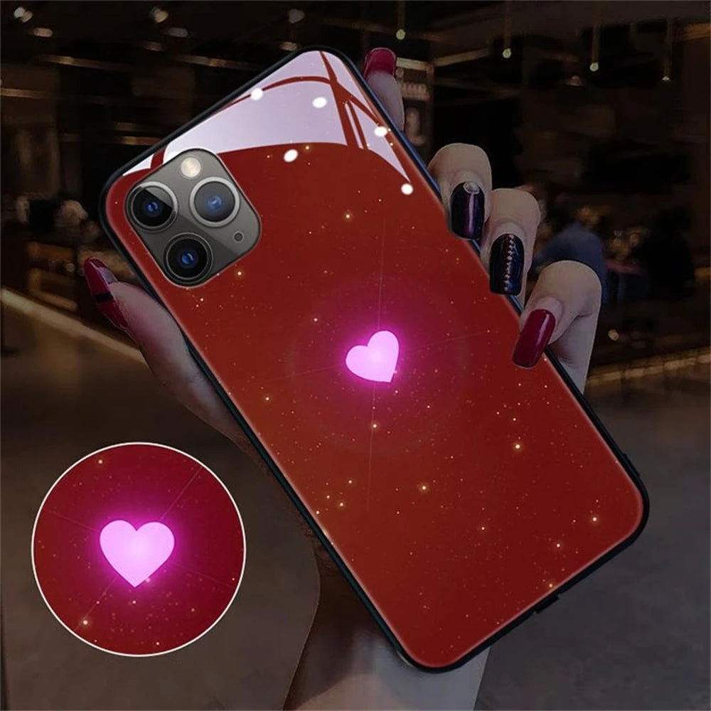 Samsung Cute Love Heart LED Case