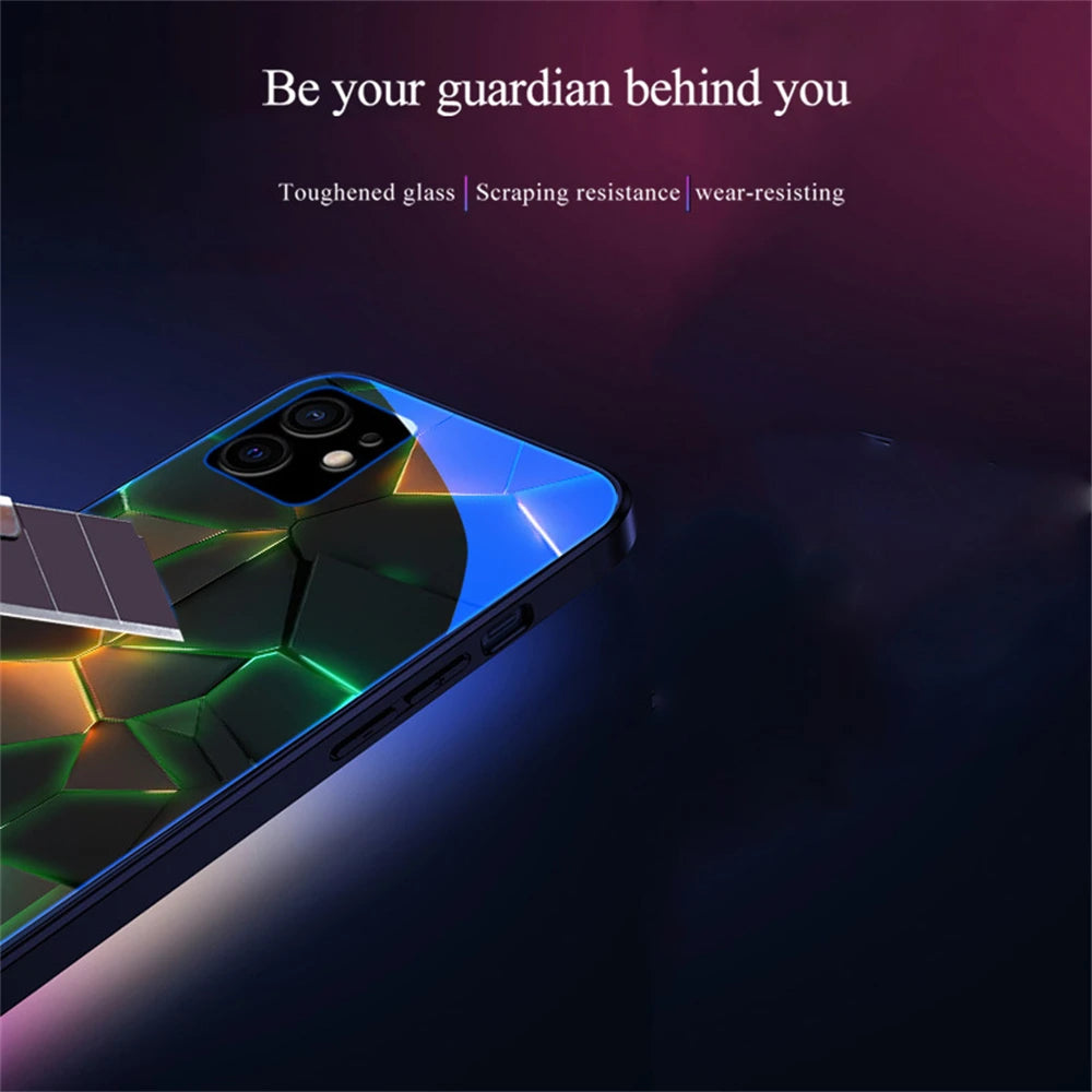 iPhone Voice-activated Luminous Phone Case LED Light Up Protective Back Cover