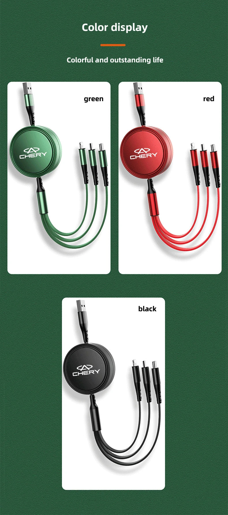 Car fast charging cable