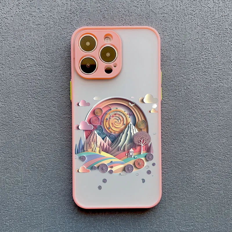 iPhone Creative Mountains Back Cover